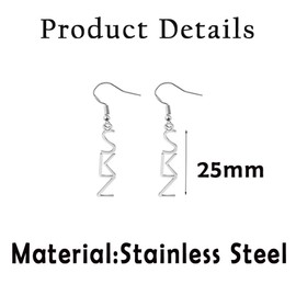 Kpop SKZ Fan Gift Kpop Fan Gift Stay Fandom Gift SKZ Earring Kpop Boygroup Boyband Song Gift (S-K-Z Long)