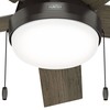 Hunter Fan 52 inch Low Profile Noble Bronze Indoor Ceiling