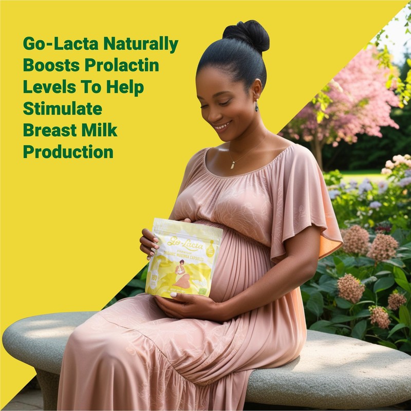 Go-Lacta 100% Organic Premium Moringa Capsules for Breastfeeding - Build