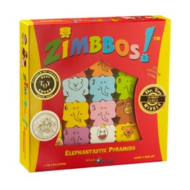 Blue Orange Games Zimbbos Award Winning Wooden Skill Building STEM Counting Stacking Game for Kids