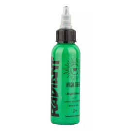 RADIANT COLORS Tinta Profesional Para Tatuar Radiant Irish Green 2oz Tattoo