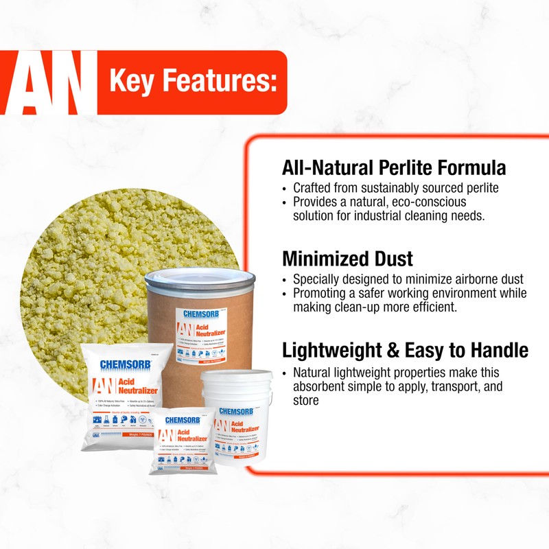 CHEMSORB an - Acid Neutralizing Absorbent, 2 Pound Bag