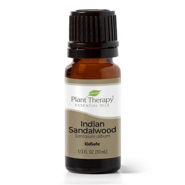 Plant Therapy Sandalwood Indian Essential Oil 10 mL (1/3 oz) 100% Pure, Undiluted, Therapeutic Grade