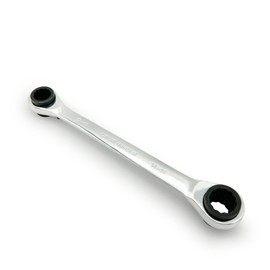 LEPEVNEY Ratcheting Wrench 4-In-1 Double Box End Wrench Ratchet Spanner, Flex Head Ratcheting Wrench, Reversible Ring Ratchet Wrench 12x13-14x15mm Chrome Vanadium Steel