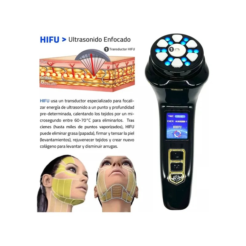 Máquina De Belleza Facial Multifuncional Mini Hifu 3.0 Nuevo