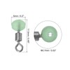 PATIKIL 0.45"x0.2" Cross-Line Fishing Swivels & Bead, 20Pcs Glow in