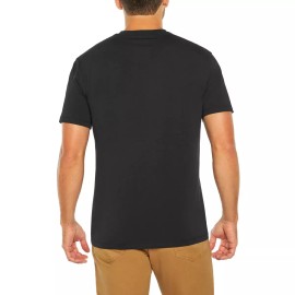 Banana Republic 3 Pack Banana Republic Mens V Neck Premium Wash T-Shirts Fit - Black - Large