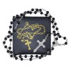 OEMOO Rosary Beads Catholic, Rosary Necklace with Leather Pouch, Prayer