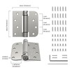 Goldenwarm Self Closing Door Hinges Brushed 6 Pack 4" Square