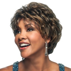 Vivica A. Fox H209-V Premium Human Hair, PS Cap Wig in Color 1