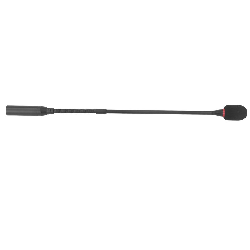 Gooseneck Microphone 17.7in Flexible Noise Reduction Gooseneck Plug in Microphone