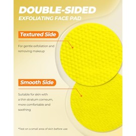 LA.PERSONAL Discos Exfoliantes Faciales De Cúrcuma Y Ácido Kójico 50 Discos Exfoliantes De Cúrcuma Para Una Limpieza Suave Y Control De La Grasa,...  