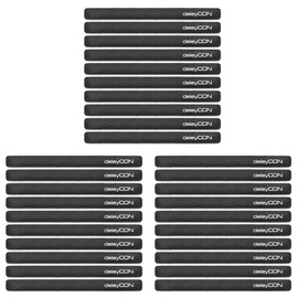 deleyCON 30 x Velcro Cable Ties 15 cm Velcro Tape 12 mm Wide Cable Management Cable Organiser Velcro Cable Tie Velcro Black