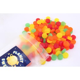 Planet Sweets Assorted Fruit JuJu Coins Jelly Gummy Candy - 1.5 Pounds - Chewy Bulk Party Favor Candies