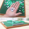 Mini Mahjong,HUIOP Mini Mahjong Set with Folding Mahjong Table Portable