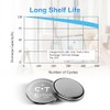 CT-ENERGY Rechargeable 2032 Batteries 3.6V Lithium Ion Button Coin Cell