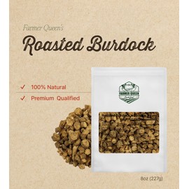 (8oz) Farmer Queen Premium Roasted Burdock(Arctium Lappa) for Savory Tea with rich dietary fiber & inulin 볶은 우엉 우엉차