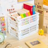 Frepea Pack of 2 Storage Baskets, Plastic Folding Boxes, Foldable