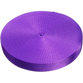 Direct Manufacturing 25mm x 50m Webbing Roll Polypropylene for DIY, Straps, Harnesses, Lashing and more | 970lb / 440kg breaking strain | Made in UK (Purple)