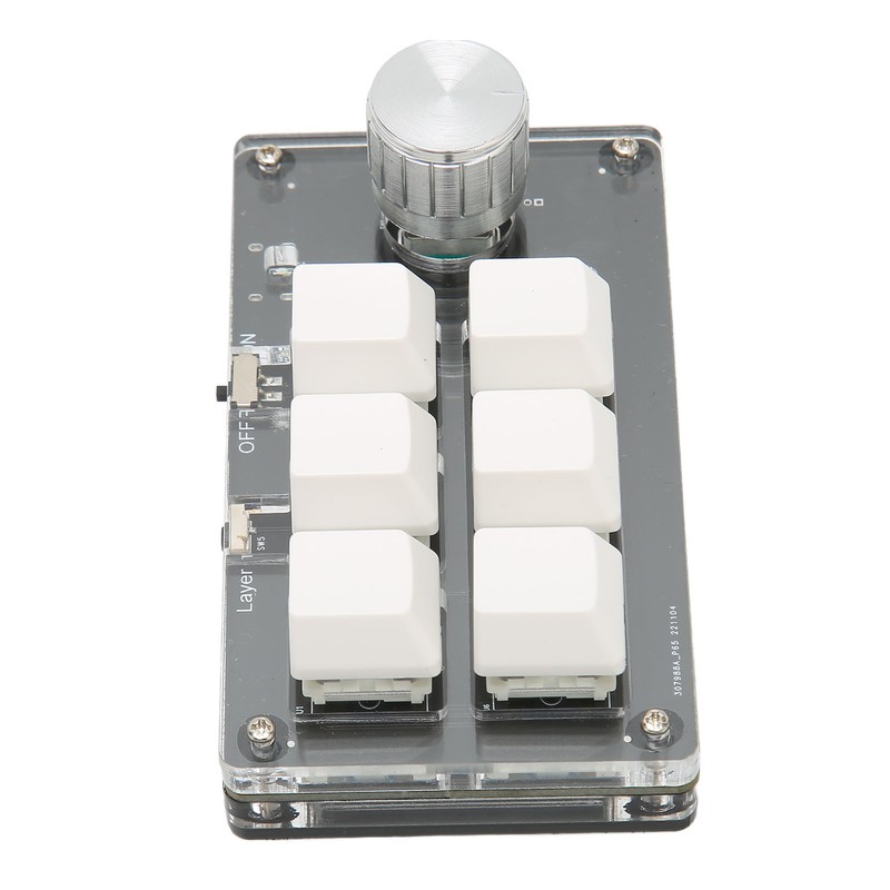 6 Key Mini Keypad with Knob Blue Switch Wired USB