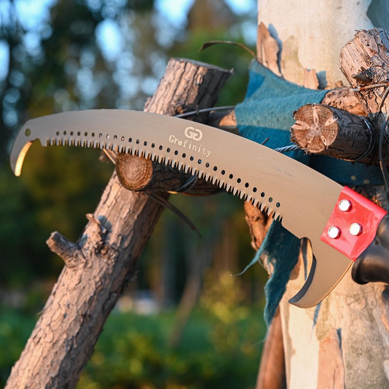 Grefinity Pole Saws for Tree Trimming, 27 FT Manual tree