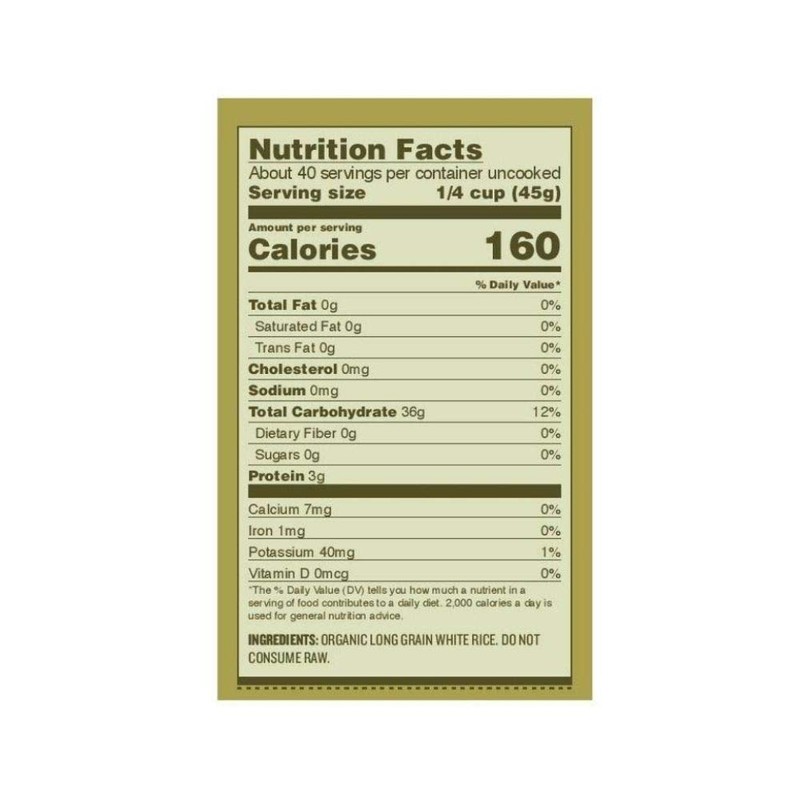 Doguet's Organic Long Grain White Rice 4lb (2-pack)