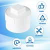 lasuroa 2pcs 4" PVC Sewer Cleanout Adapter with Plug, Threaded