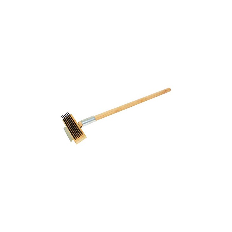 Thunder Group Heavy Duty Wire Brush with Scraper and Long