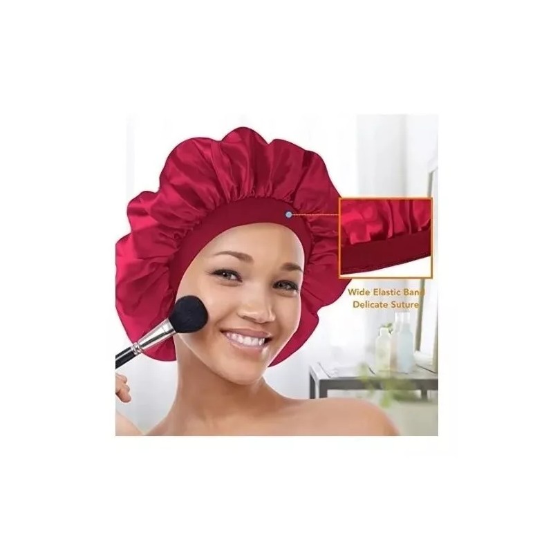 Dolores Gorro Satén Seda Dormir Sombrero Elástico Suave Alta Calidad