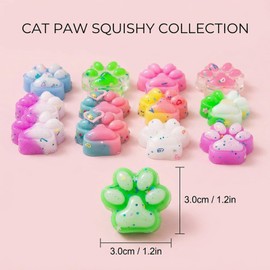 12 PCS Random Style Cat Paw Set, Taba Paw Collection for Relaxation, Mini Taba for Desk Decoration and Gift Giving, Colorful Cat