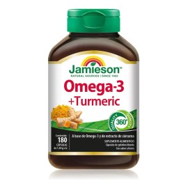 Omega 3 + Turmeric Jamieson 180 Caps Sabor Limón
