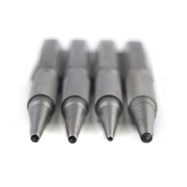 Maxmoral 4 Pieces Nail Setter Punch and Center Punch Set Heat Treated Alloy Steel with Knurled Grip 4 Sizes