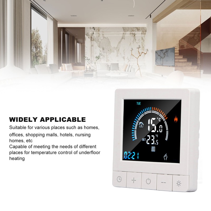 Programmable Smart Thermostat Electric Heating Smart Thermostat Digital LCD Display