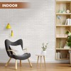 Zoeteoz 4 Pcs Faux Thin Brick 3D Wall Tiles Veneers,