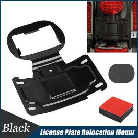 Unbranded For Harley Electra Road Glide CVO FLHTKSE License Plate Relocator Bracket Black