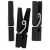 50 clothes pegs 2.5 cm black