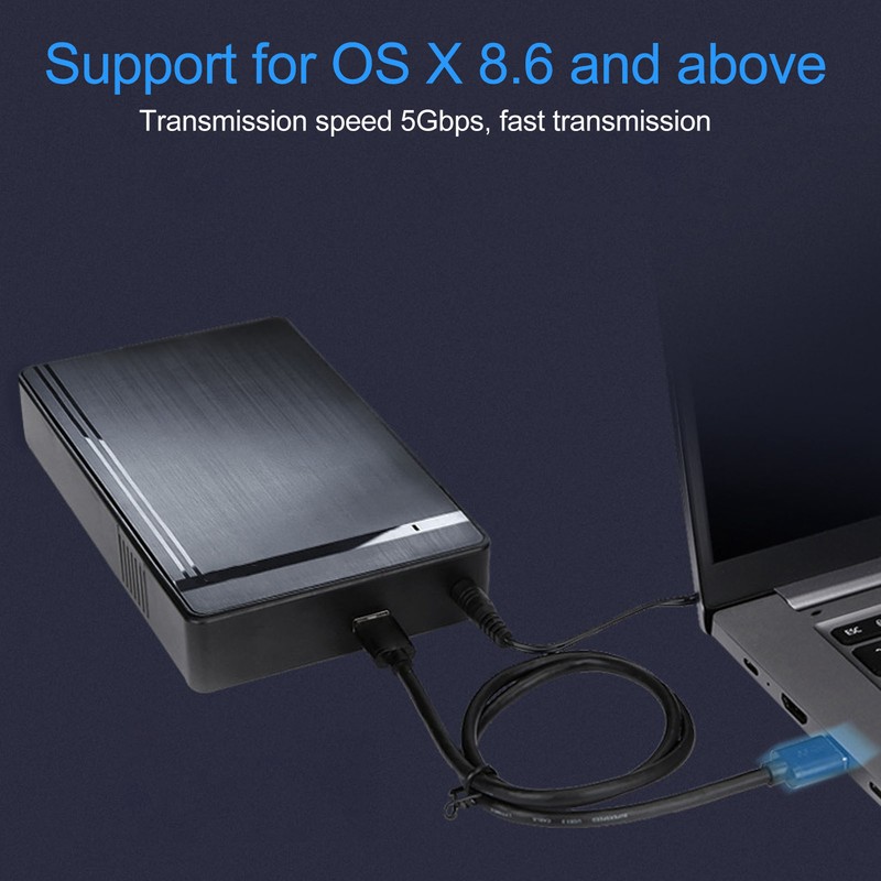 USB3.0 HDD Enclosure 3.5in 2.5in 5Gbps Ultra Thin Lightweight SATA