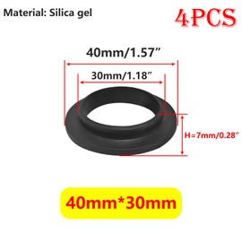 Qrity 4PCS Drain Washers, Sink Hose Washer, Convex Sealing Ring, Sink Hose O Ring, for Plumbing, Sink Pipe Fittings, 40mm