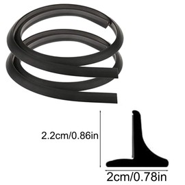 KACEPAR 2 x T Shape Mudguards with Alignment Tool for Car Truck 1.5M Rubber Strip