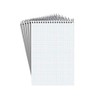 Staples White Paper Steno Pads, Quad Ruled, 6" x 9"