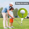 POXIAOER Golf Tees, 60 Pack Bamboo Golf Tees 70mm, 7cm,