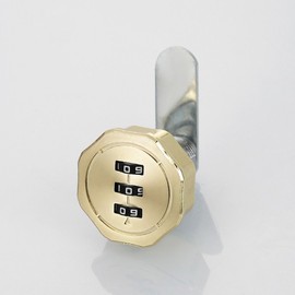 Furniture Cabinet Combination Lock 20MM Gold Gold 5ea