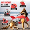 Shark Life Jacket for Dogs, High Flotation Pet Life Vest