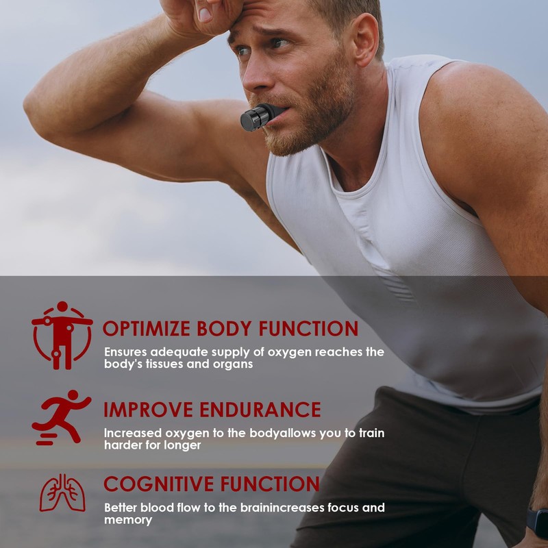 OIHCAZ Lung Trainer, Breathing Trainer for Improve Lung Function with