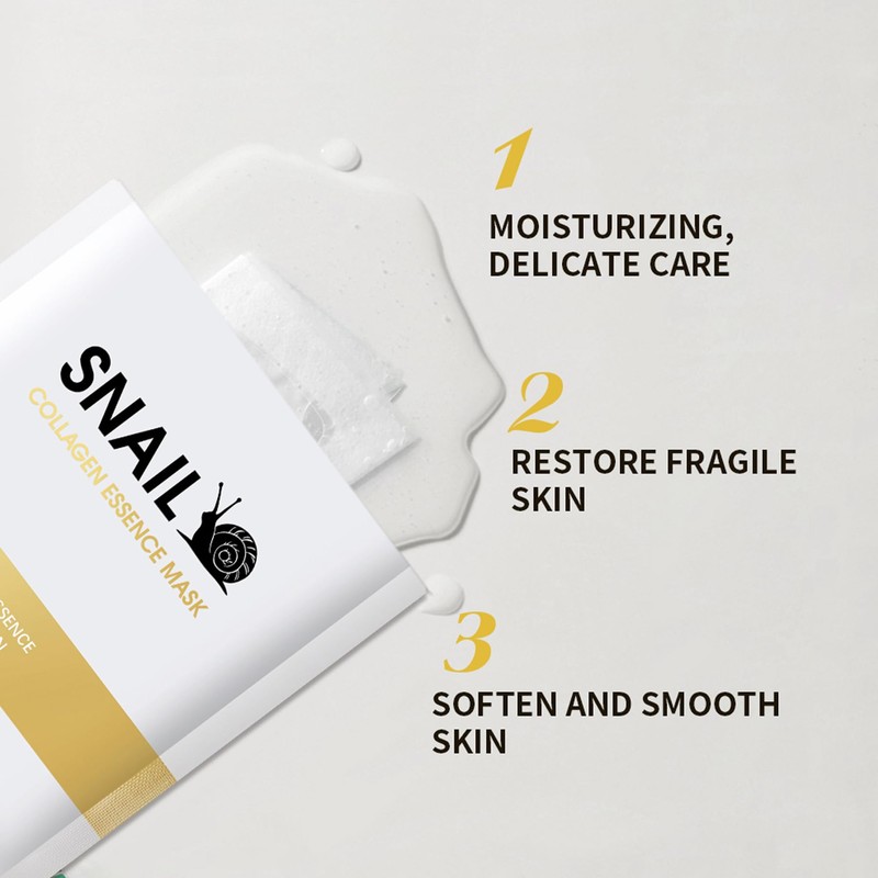 Snail Mucin Face Sheet Mask (5 pcs) - Anti Aging
