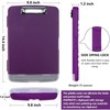 HWPRATO Clip Boards 8.5x11 with Storage Purple Clipboard with Storage