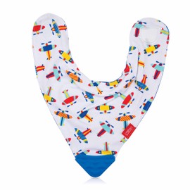 Nuby ID4290 Bandana Bib with Teether (assorted colours )