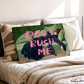Cuadro Decorativo Vintage, Retrato Artístico Alterado, Arte de Pared Femenino, Póster de graffiti rosa, pintura vintage, decoración maximalista, Decor