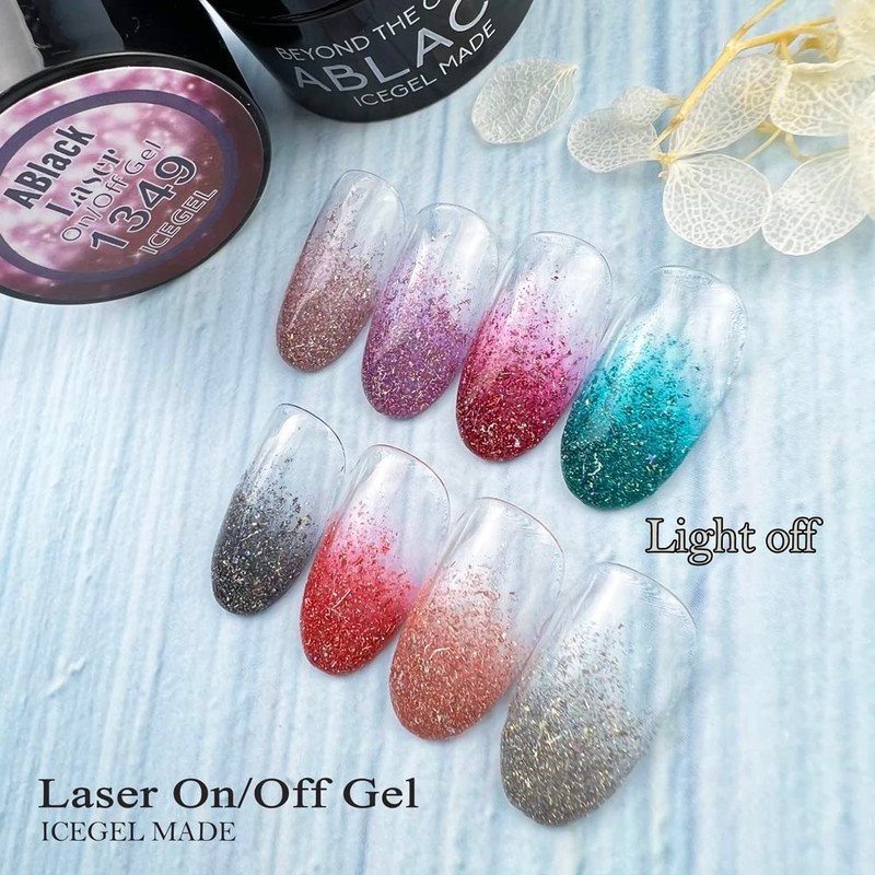 ICE GEL ABLACK Color Gel Laser On Off Gel 1355