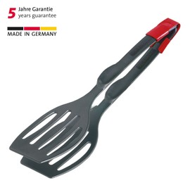 Westmark Duetto Flonal Plus 21002275 Double Spatula / Serving Tongs, High Heat Resistant up to 270°C, Length: 28.9 cm, Plastic, Black